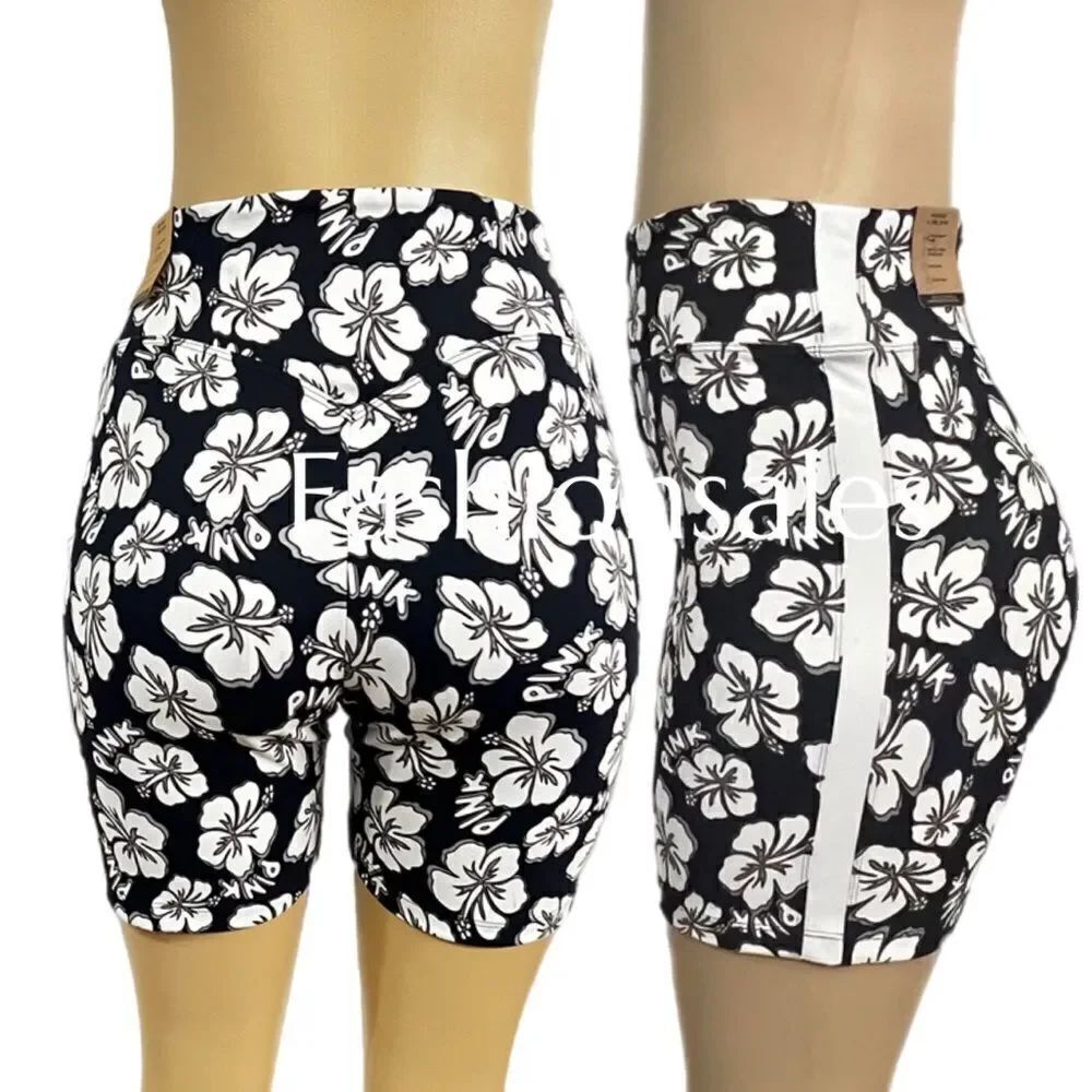 Victoria’s Secret Pink Active Soft Ultímate V High Waist 6” Bike Shorts black XL